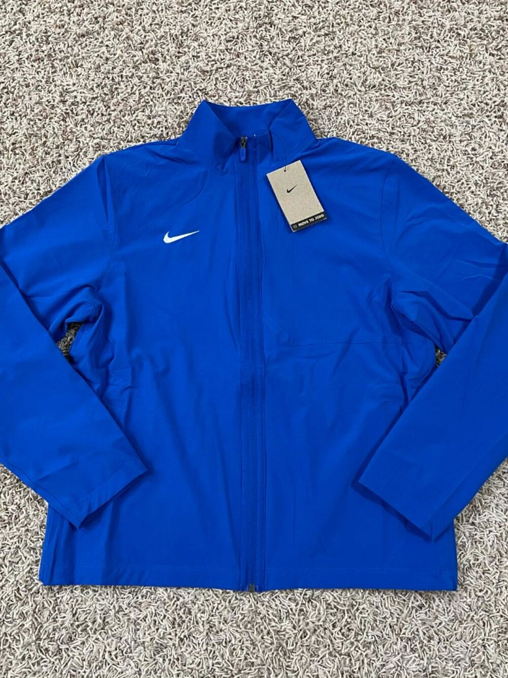 Nike Women’s Team Full-Zip Woven Jacket Blue HF6901-493, Size Medium (New)